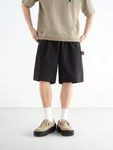 Men's Drawstring Shorts with Contrast Label Detail